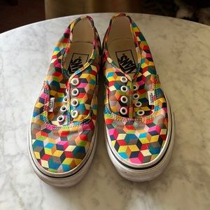 Vans multi color slide-ons